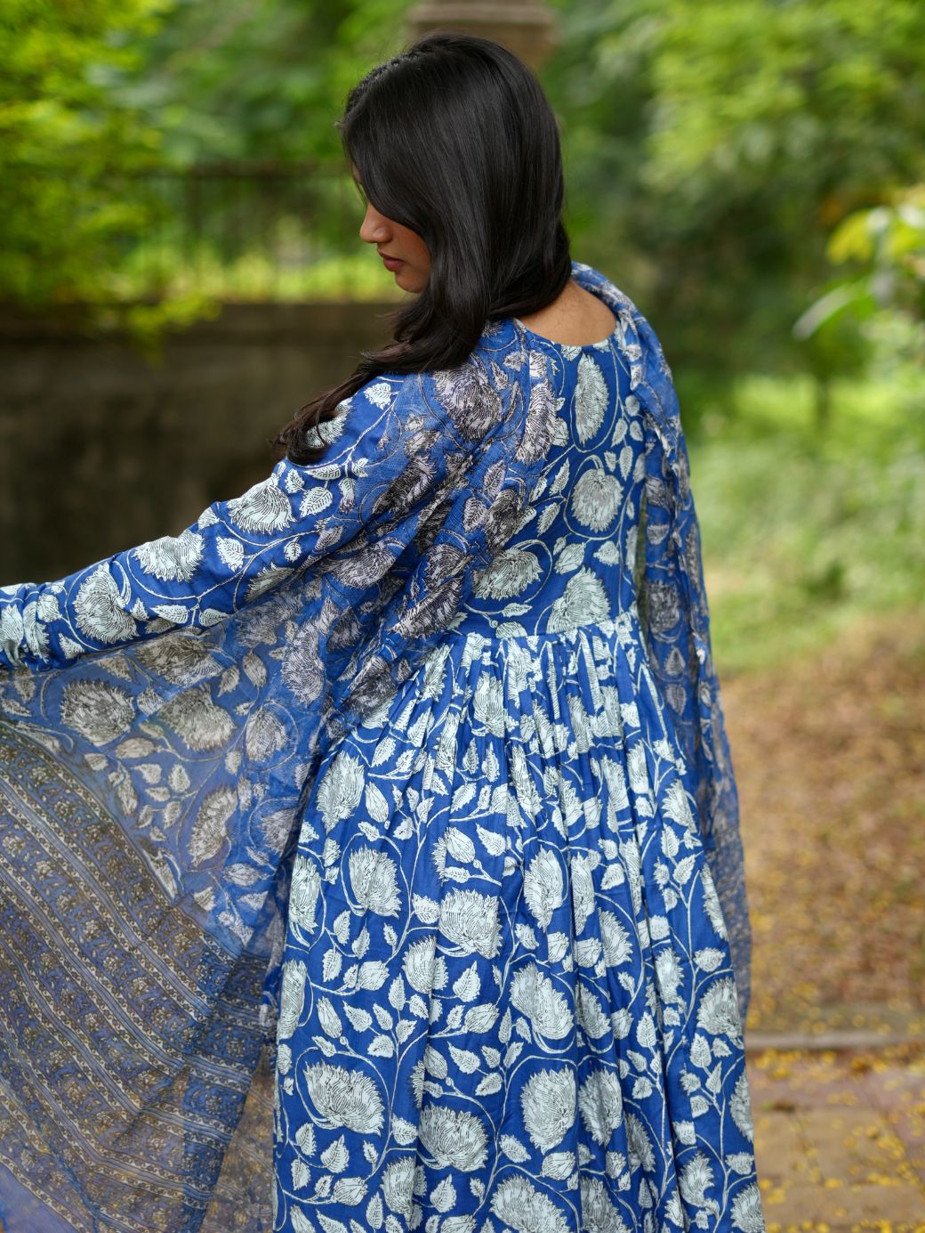 Nazma Three Piece Anrakali Set(with extra ghera)